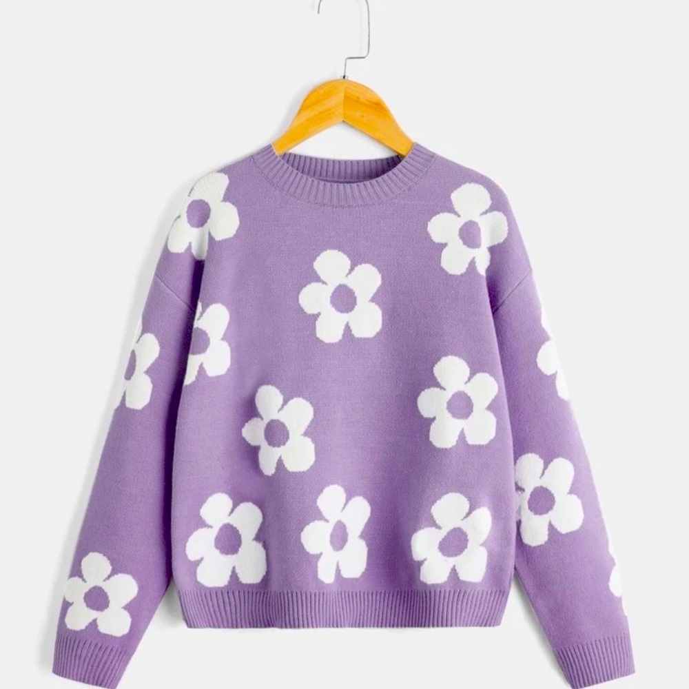 Girls floral sweater size 13y